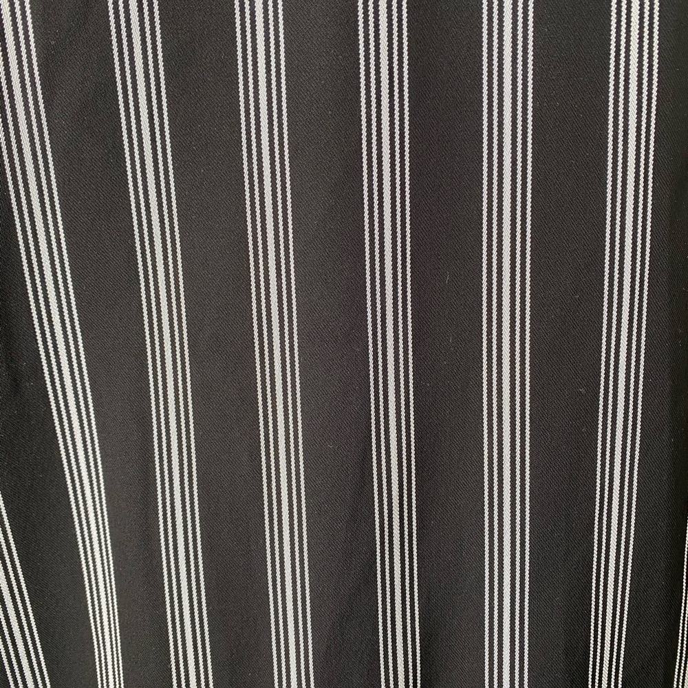 Zara Black and White Striped Satin Blazer - Picture 4 of 5